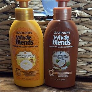 Garnier Whole Blends Leave-In Conditioner Duo - Orange and Brown